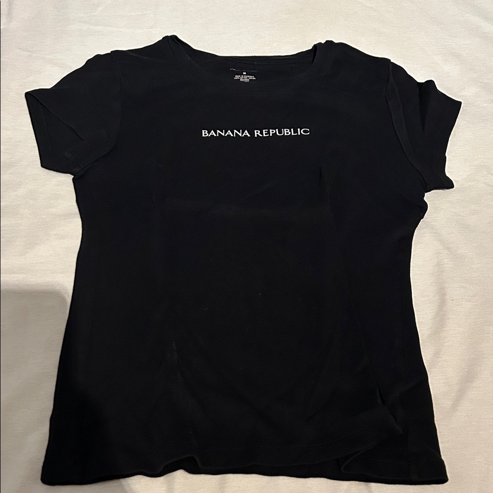 Banana Republic Black Short Sleeve Tee